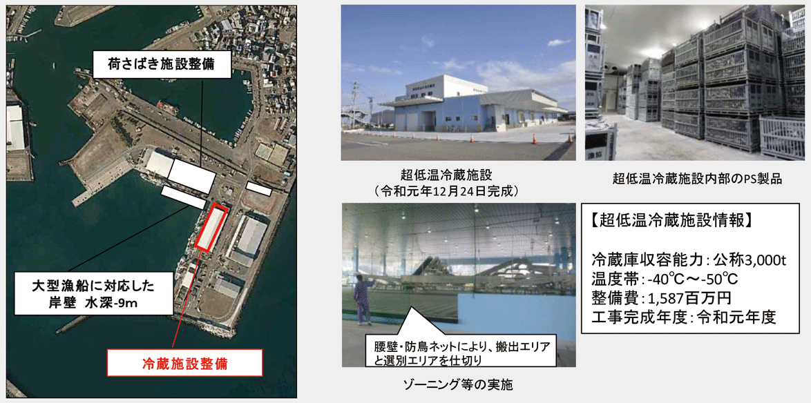 焼津漁港において実施した対策例