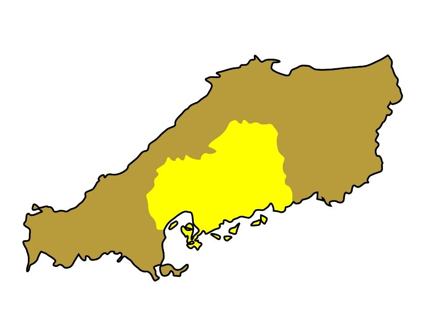 広島県の地図