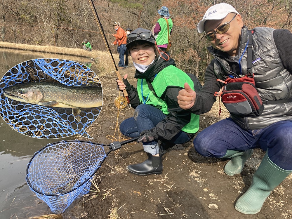 イワナが釣れた