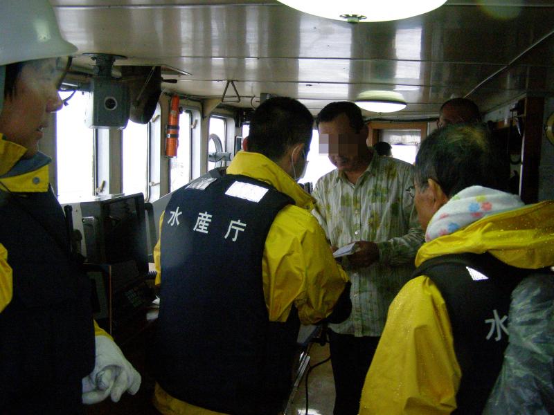 船橋での検査写真