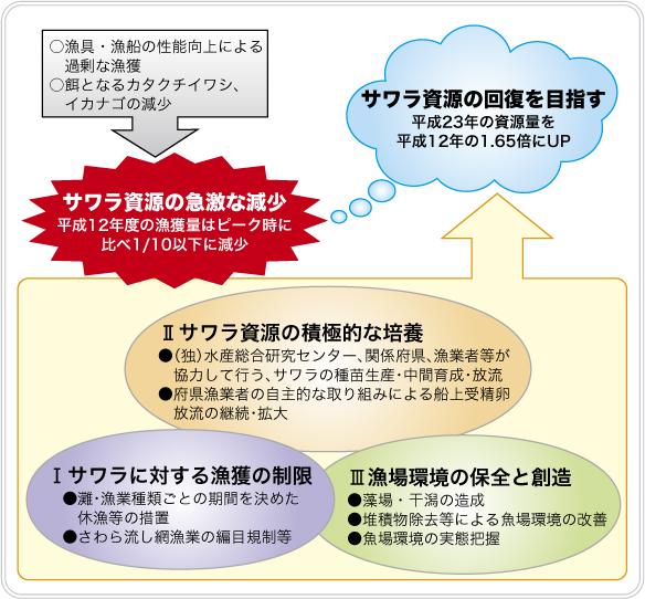 サワラ資源回復計画の概要図